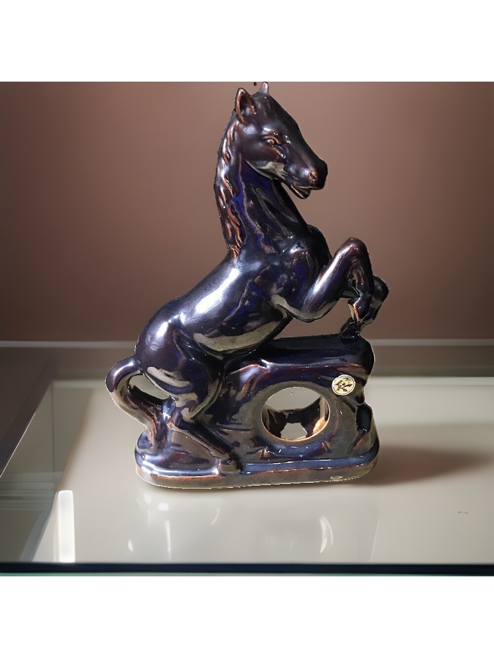 AK Vintage 1950’s Horse Stallion TV Television Shadow
